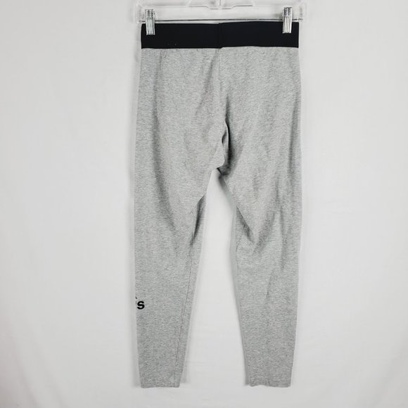 Girls Adidas Athletic Leggings Size Large 12 14 Grey Black - Picture 4 of 4